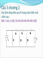 Câu hỏi mạch điện một chiều ppsx
