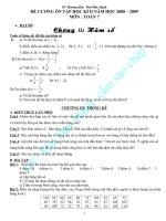 DE CUONG ON TAP CUOI NAM