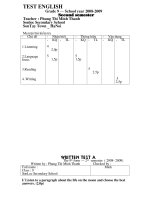 De thi HK II Anh 9 co dap an va ma tran