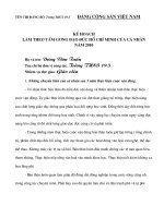 Học tập làm theo DD HCM