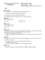 Kiểm tra HK2 lớp 6 chuẩn Kt