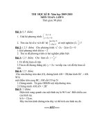 THI  HỌC KÌ II 09-10 toan9.3.doc