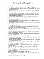 Ôn tập địa lý 12