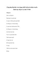 Cấp phép lắp đặt và sử dụng thiết bị thu tín hiệu truyền hình trực tiếp từ vệ tinh TVRO pps