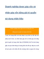 Doanh nghiệp được góp vốn và nhận góp vốn bằng giá trị quyền sử dụng pptx