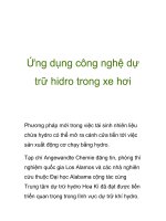 Ứng dụng công nghệ dự trữ hidro trong xe hơi ppsx