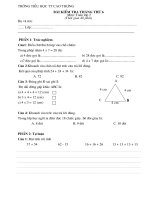 Đề KT Toán 2 tháng thứ 6 (09-10)