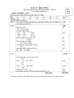 Điều chỉnh đáp án Hóa 8