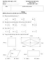 DE KTCLHKII - LOP 4- TOAN(CKTKN)