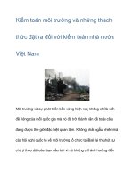 Kiểm toán môi trường và những thách thức doc