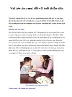 Vai trò của canxi đối với tuổi thiếu niên docx