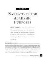 NARRATIVES FOR ACADEMIC PURPOSES - Express yourself potx
