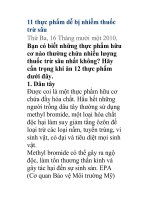 11 thực phẩm dễ bị nhiễm thuốc trừ sâu docx