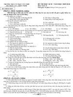 đề + đáp án HKII -lí 8