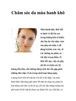 Chăm sóc da mùa hanh khô pps