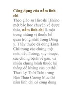 Công dụng của nấm linh chi pptx