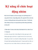 Kỹ năng tổ chức hoạt động nhóm ppt