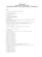 Lời chào theo thời gian 24 h