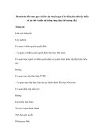 Thanh toán tiền mua gạo và tiền vận chuyển gạo (Cho đồng bào dân tộc thiểu số tại chỗ ở miền núi trồng rừng thay thế nương rẫy) ppsx