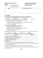 Công nghệ 8 _ Đáp án HK 2 ( 09-10)