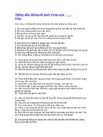 Những điều không thể quên trong cuộc sống docx