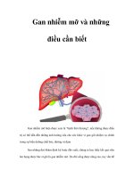 Gan nhiễm mỡ và những điều cần biết potx