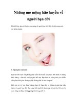 Những mơ mộng hão huyền về người bạn đời docx