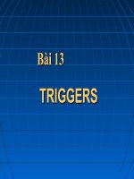 Bài 13: TRIGGERS pptx