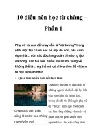 10 điều nên học từ chàng - Phần 1 docx