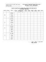 Mẫu thống kê kết quả kiểm tra kỳ II (tính điểm lẻ)