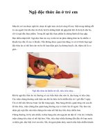 Ngộ độc thức ăn ở trẻ em docx