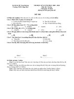 Đề thi học kỳ II chi tiết có đáp án