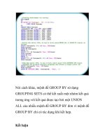 Cách tạo Database bằng phpMyAdmin trên localhost- P5 pptx