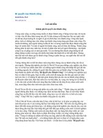 Bí quyết của thành công pdf