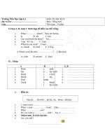 đề thi HK II TA Lớp 2