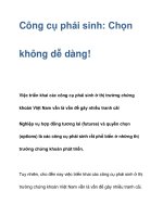 Công cụ phái sinh: Chọn không dễ dàng! doc