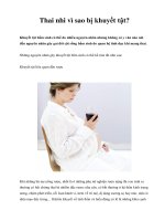 Thai nhi vì sao bị khuyết tật? doc