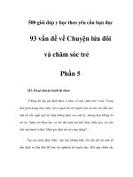 Chuyện lứa đôi và chăm sóc trẻ - Phần 5 pps