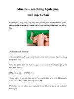 Mùa hè – coi chừng bệnh giãn tĩnh mạch chân ppsx