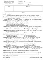 Kiểm tra 1 tiết (Vật lí 9 - đề 06)