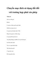 Chuyển mục đích sử dụng đất đối với trường hợp phải xin phép docx