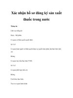 Xác nhận hồ sơ đăng ký sản xuất thuốc trong nước pot