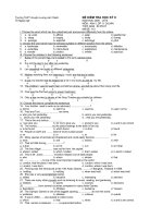 Kiểm tra học kỳ 2 lớp 11 chuẩn