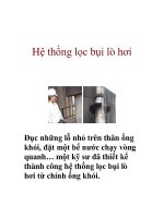 Hệ thống lọc bụi lò hơi ppt