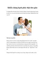 Khiến chàng hạnh phúc thật đơn giản potx