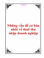 Những vấn đề cơ bản nhất về thuế thu nhập doanh nghiệp pot