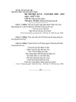 ĐỀ -HDC MÔN VĂN 10 HKII