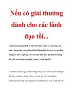 Nếu có giải thưởng dành cho các lãnh đạo tồi... doc