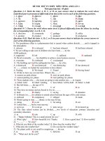 DE KT GIUA KY - ON THI TNTH 2010