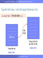 CHUYÊN ĐỀ CSDL VÀ LẬP TRÌNH ỨNG DỤNG WEB 1- P56 ppsx